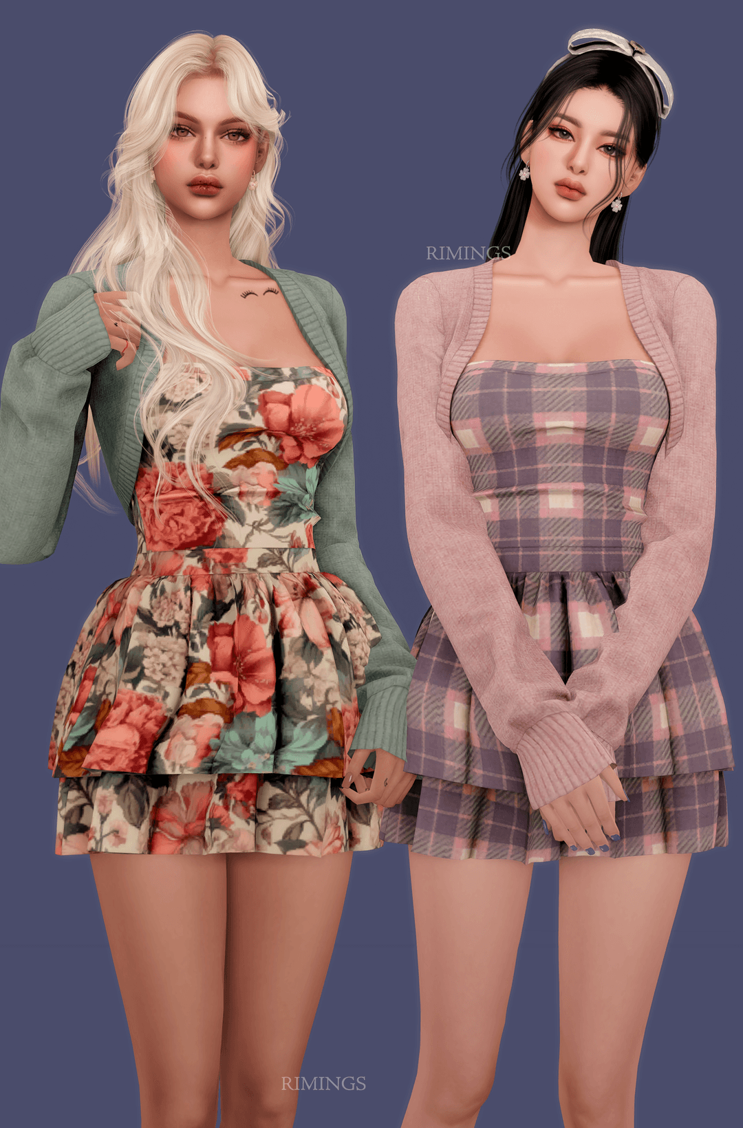 Платье с кардиганом Short Cardigan & Dress — кадр 3
