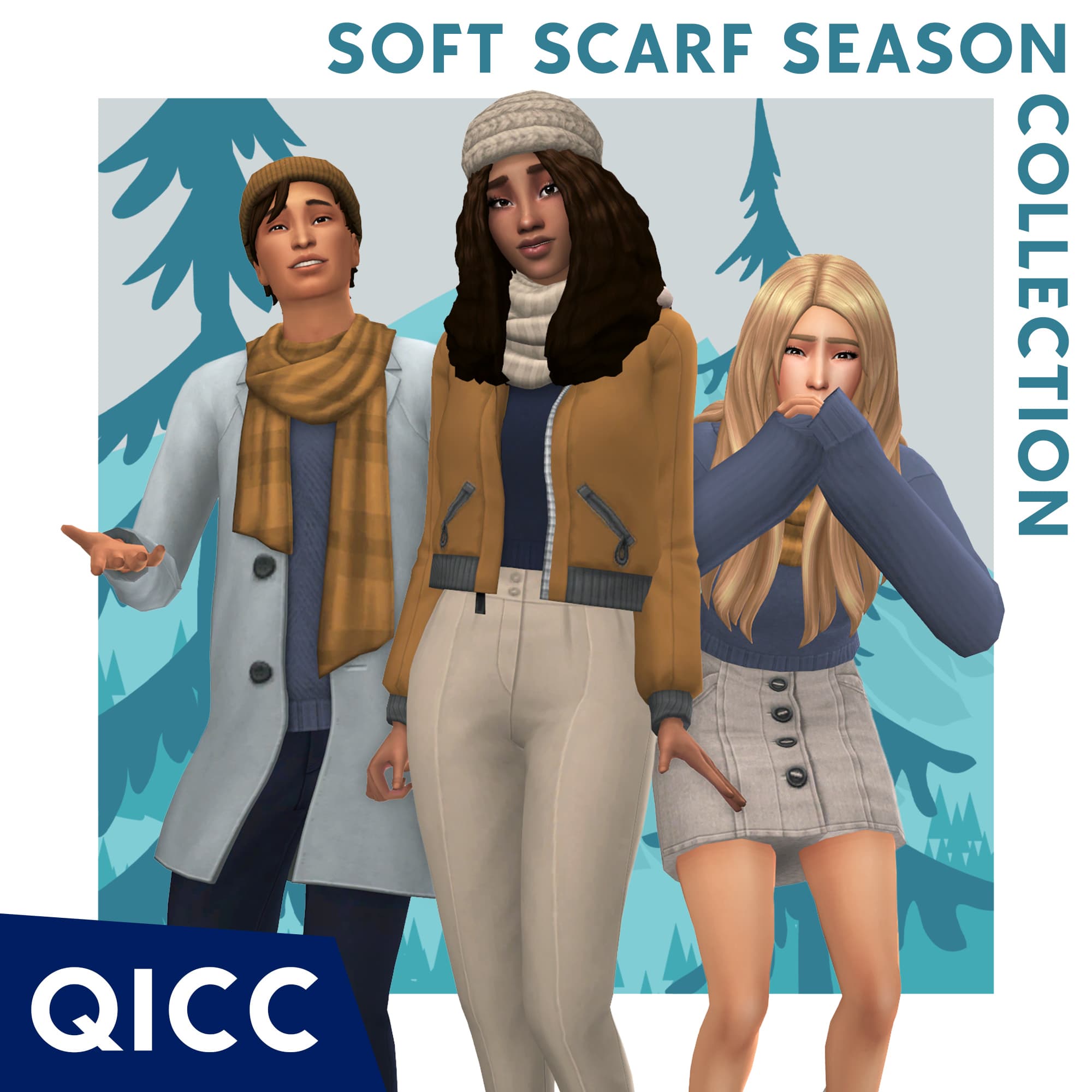 Зимняя одежда Soft Scarf Season Collection