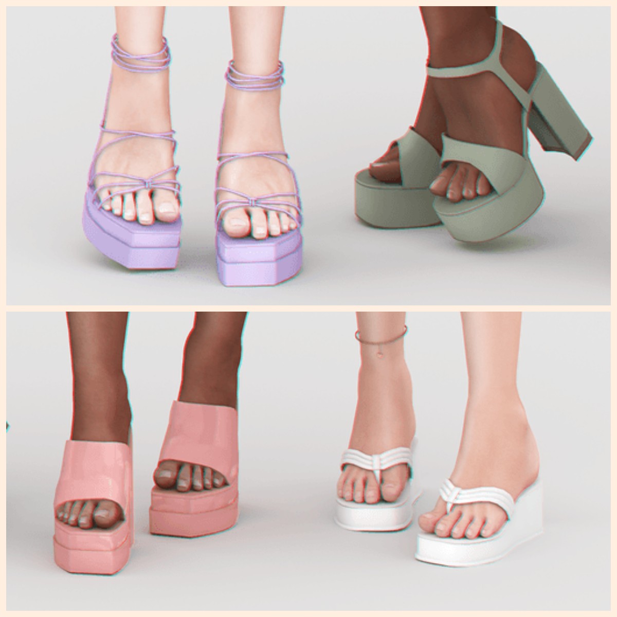 Сет обуви Spring Time Heels Collection