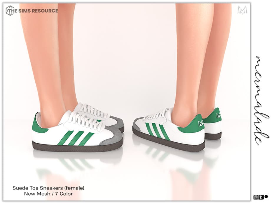 Кроссовки (female & male) Suede Toe Sneakers — кадр 3