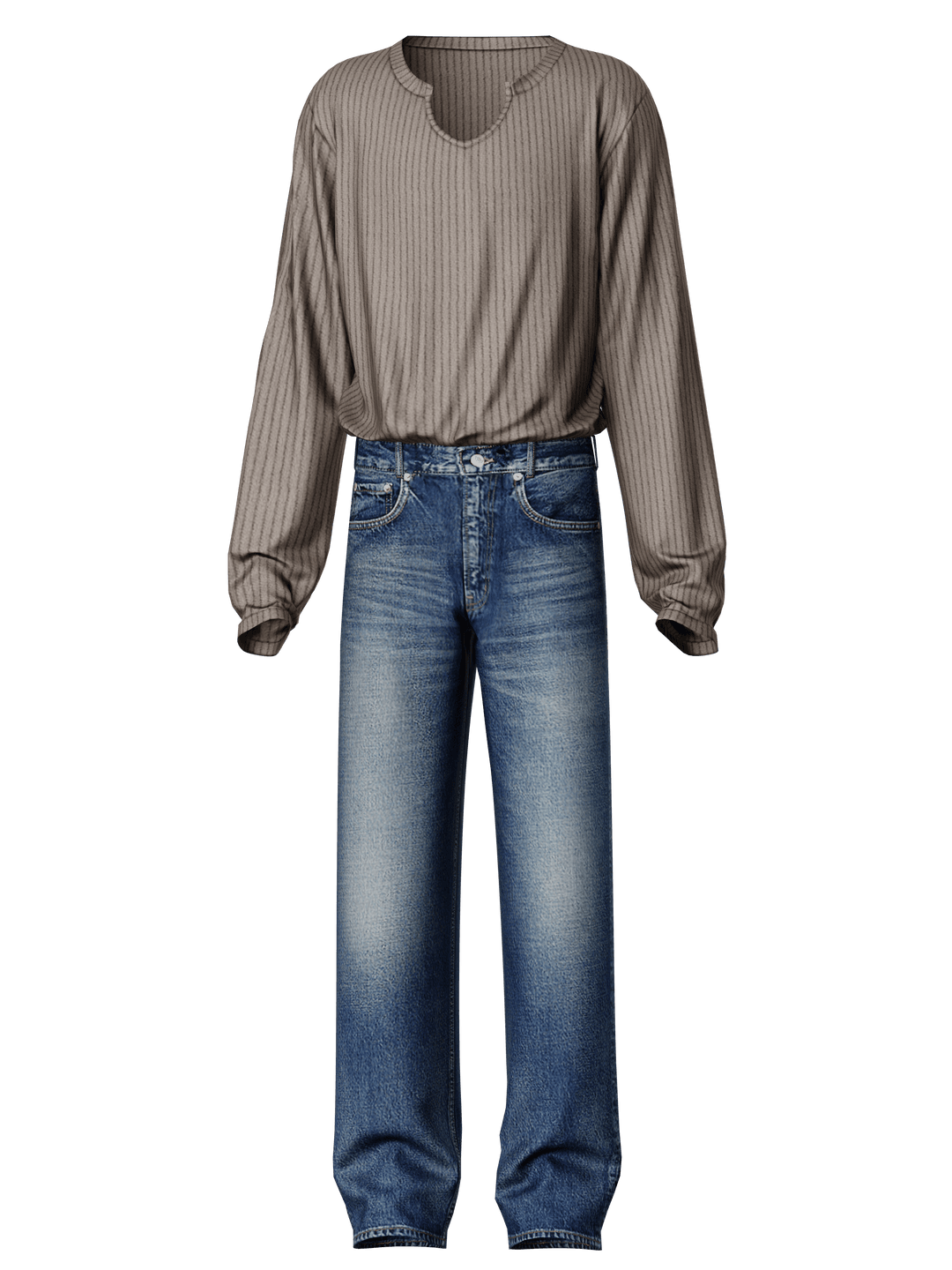 Комплект одежды T-Shirt и Basic Jeans III — кадр 3