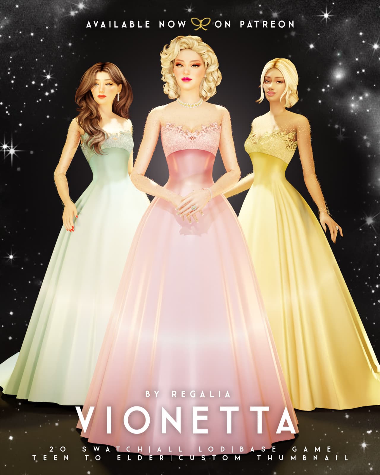 Скриншот мода Вечернее платье Vionetta