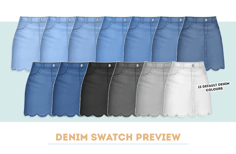 Джинсовая юбка Val Denim — кадр 2