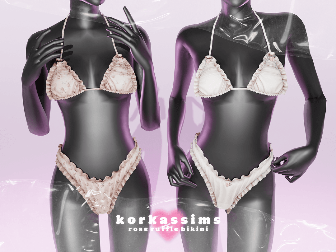 Купальник Rose ruffle bikini