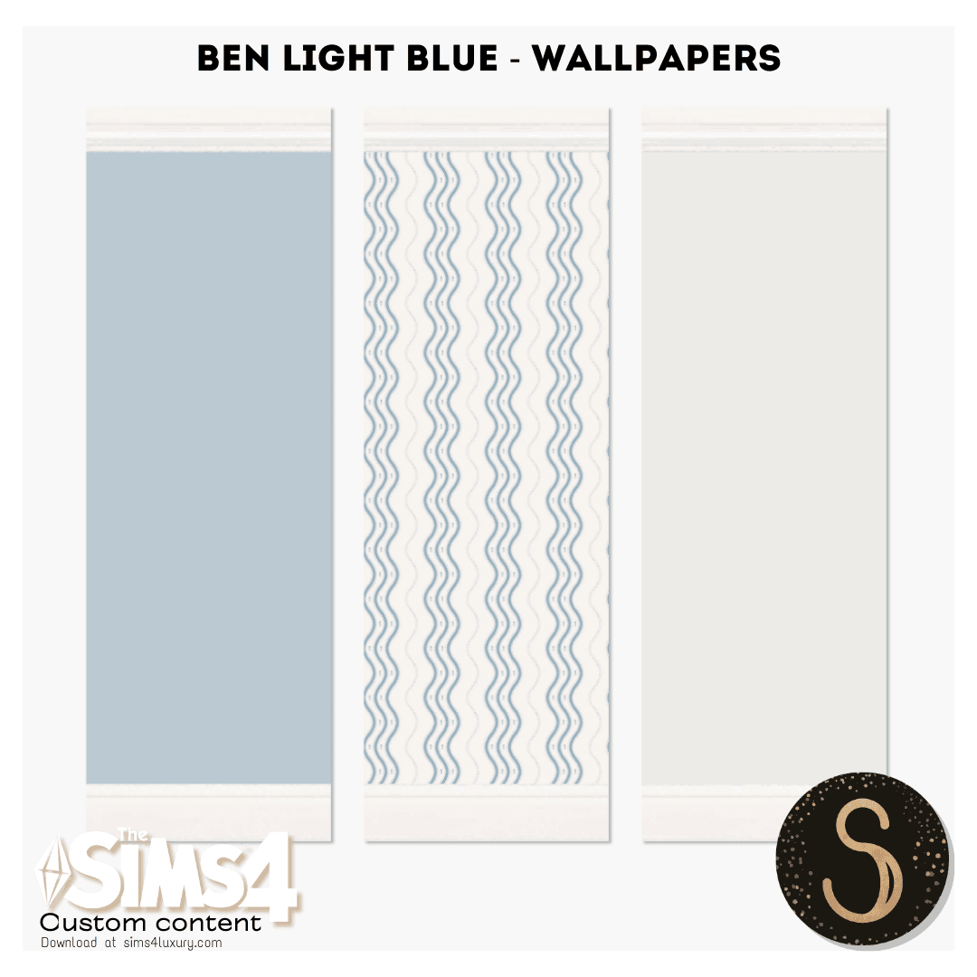 Обои Ben Light Blue Wallpapers