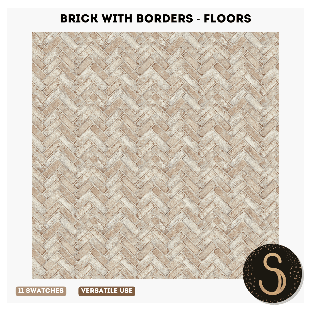Плитка для пола Brick Floors With Borders