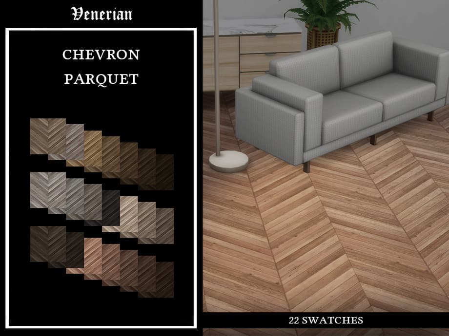Паркет Chevron Parquet Floor