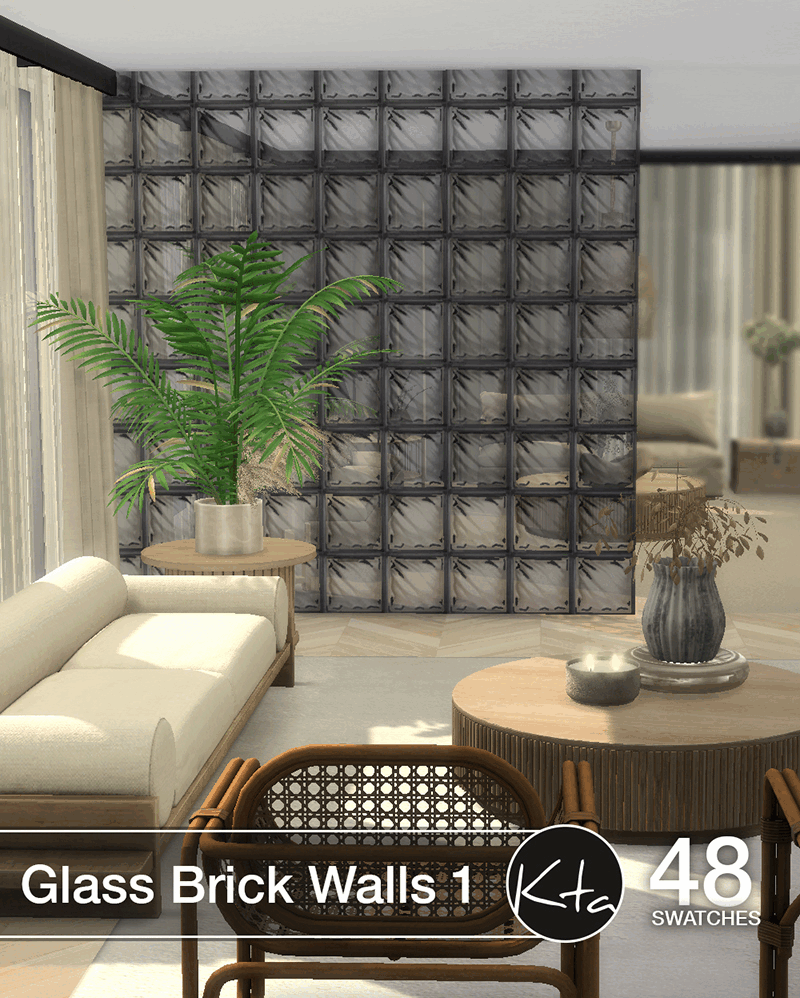 Стеклянные блоки для строительства Glass Bricks Walls 1