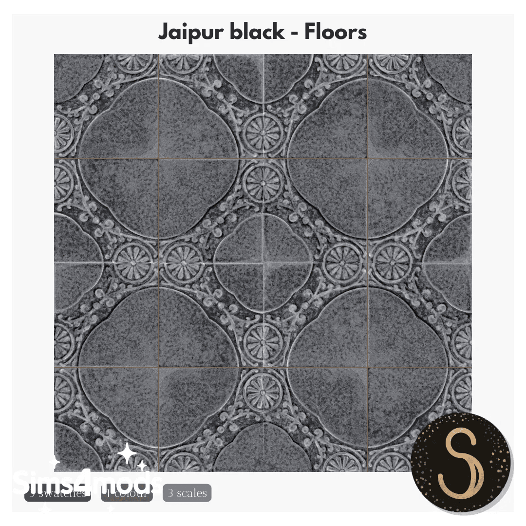 Скриншот мода Плитка для пола Jaipur Black