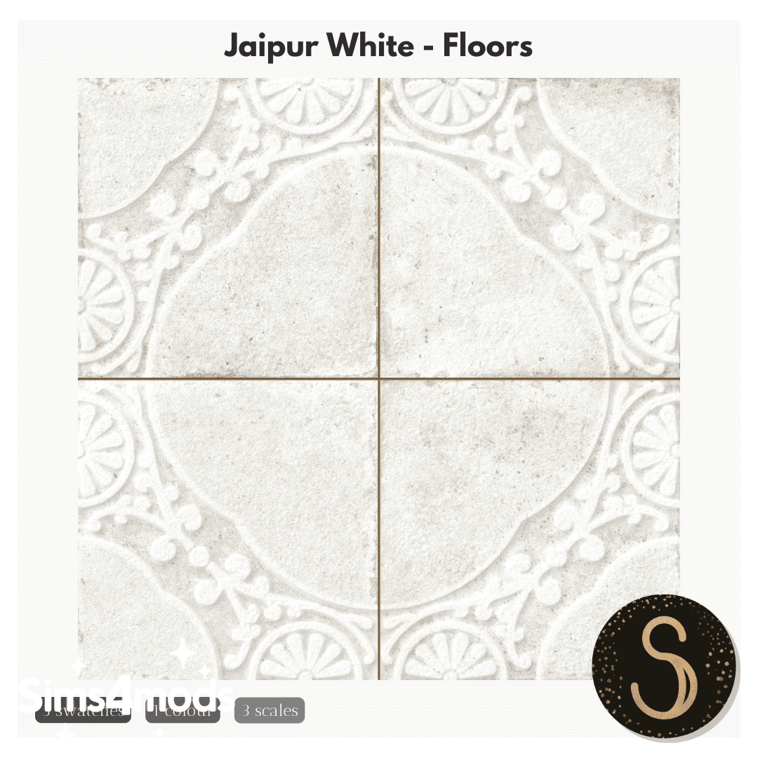 Скриншот мода Плитка для пола Jaipur White Floors