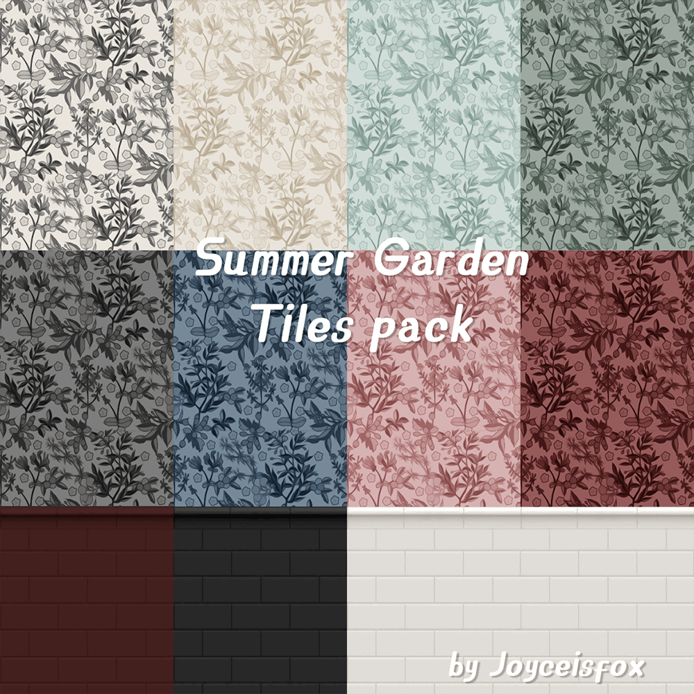 Сет плитки Summer Garden Tiles pack — кадр 5