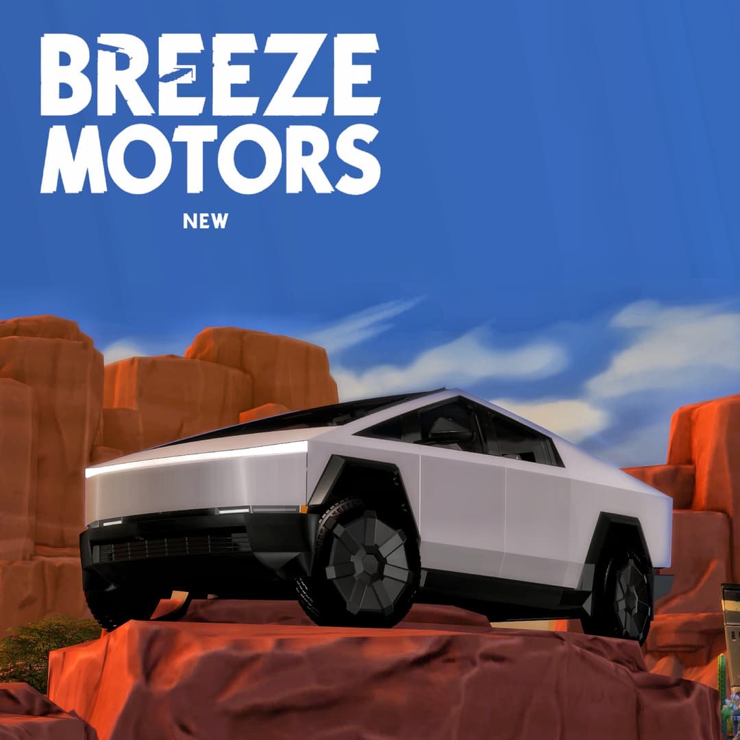 Автомобиль Tesla Cybertruck | Sims4Mods
