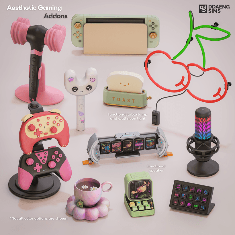 Декор для геймера Aesthetic Gaming Set Addons