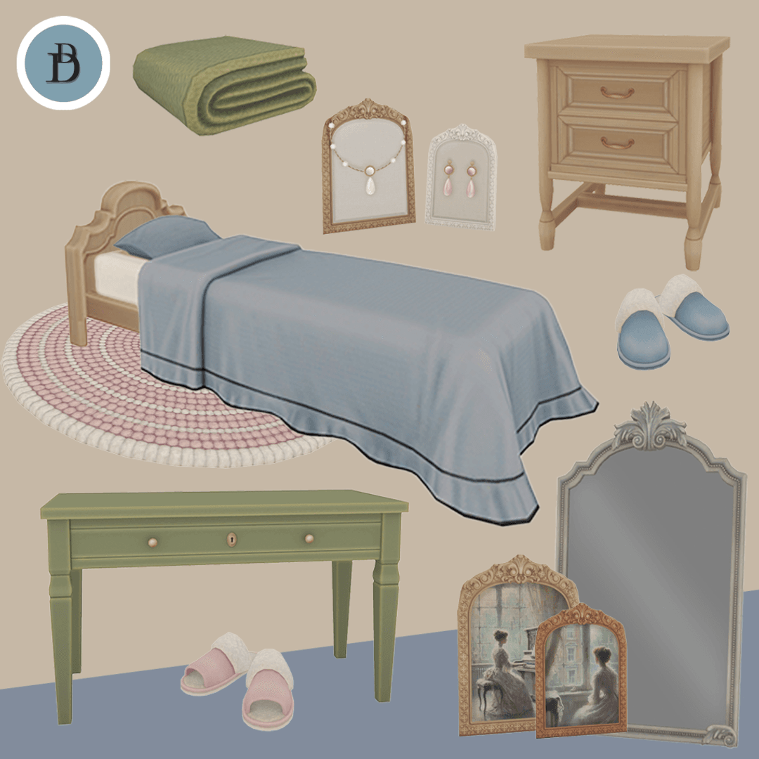 Набор мебели для спальни Ageless - Bedroom Part 2 | Sims4Mods
