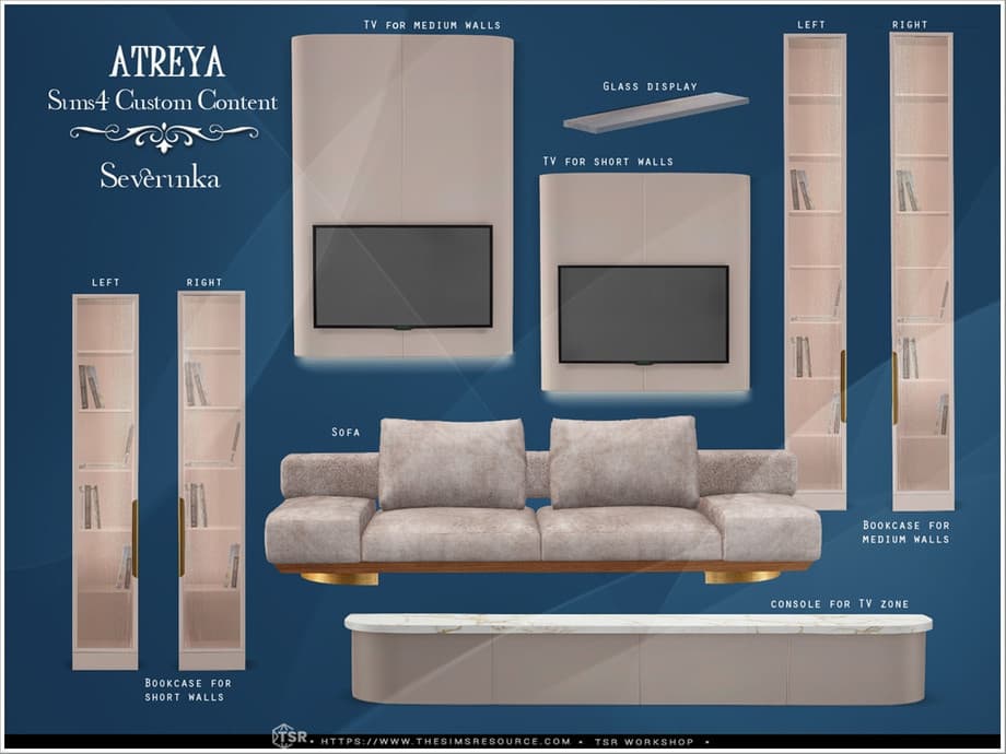 Набор для гостиной Atreya TV zone — кадр 3