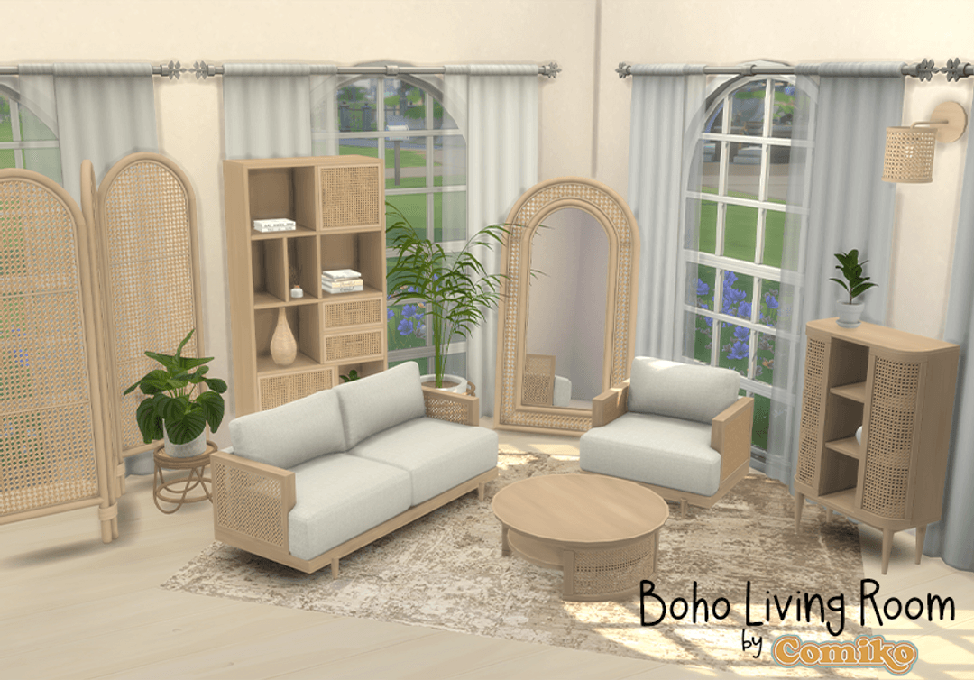 Гостиная Boho Living Room — кадр 2