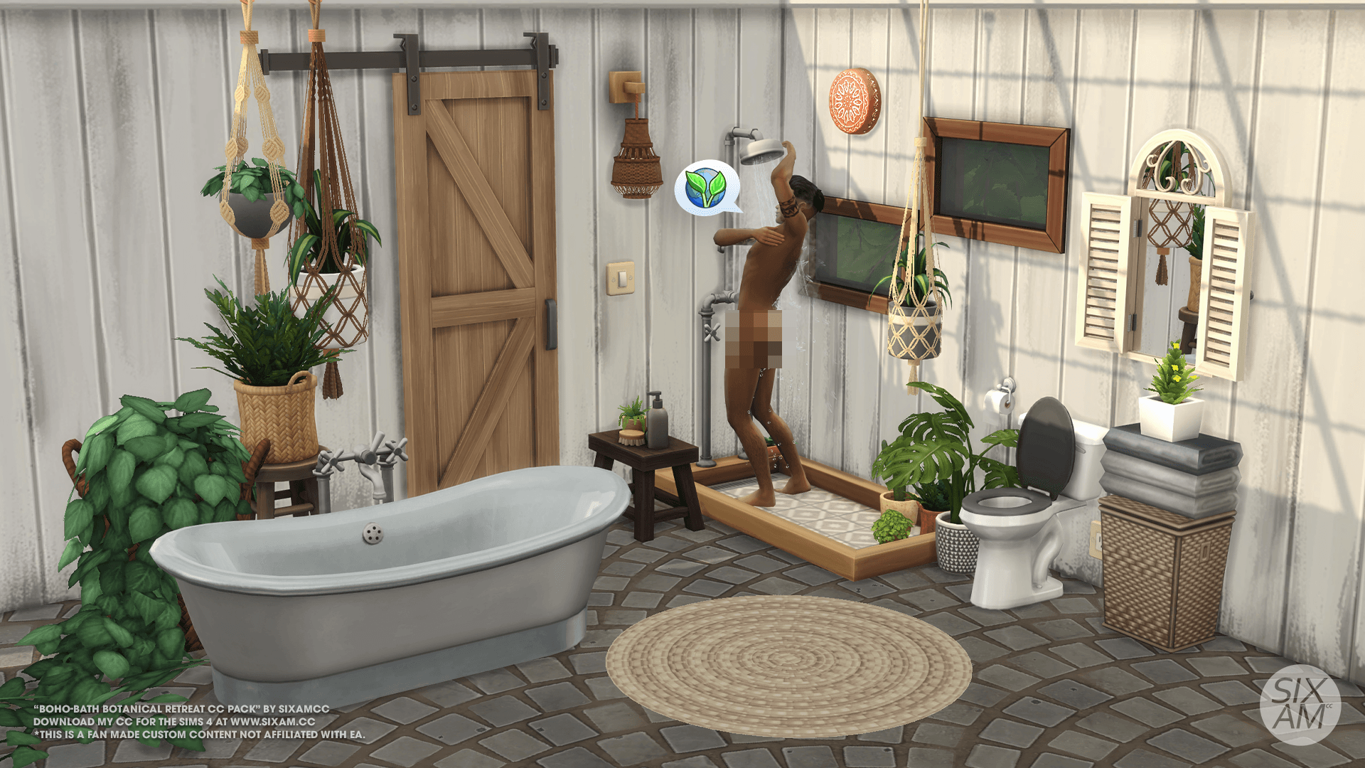 Большой пак предметов для ванной Boho Bathroom — кадр 2