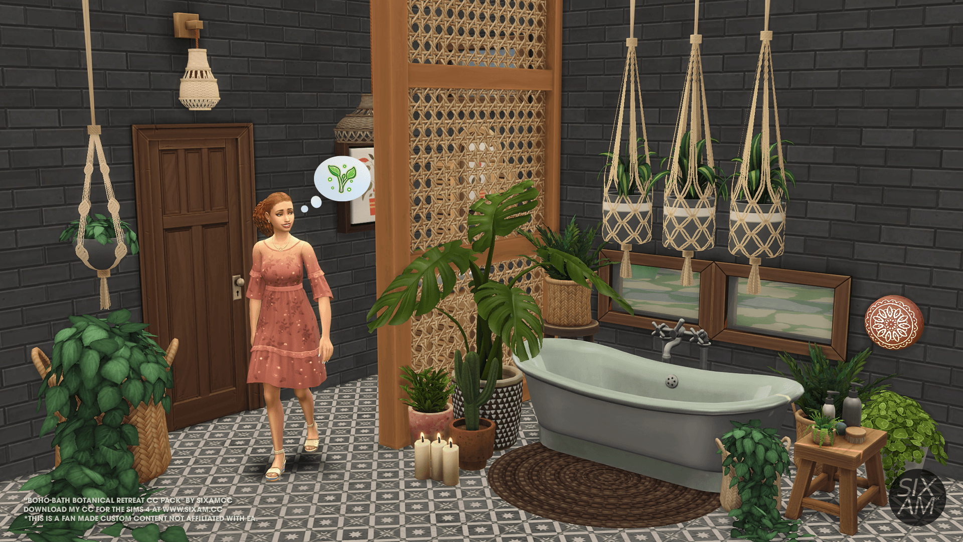 Большой пак предметов для ванной Boho Bathroom — кадр 4