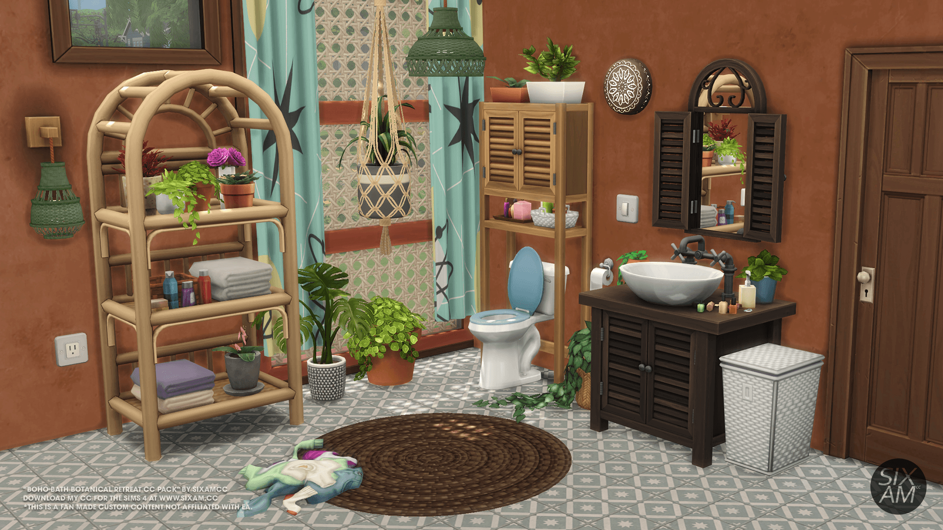 Большой пак предметов для ванной Boho Bathroom — кадр 5