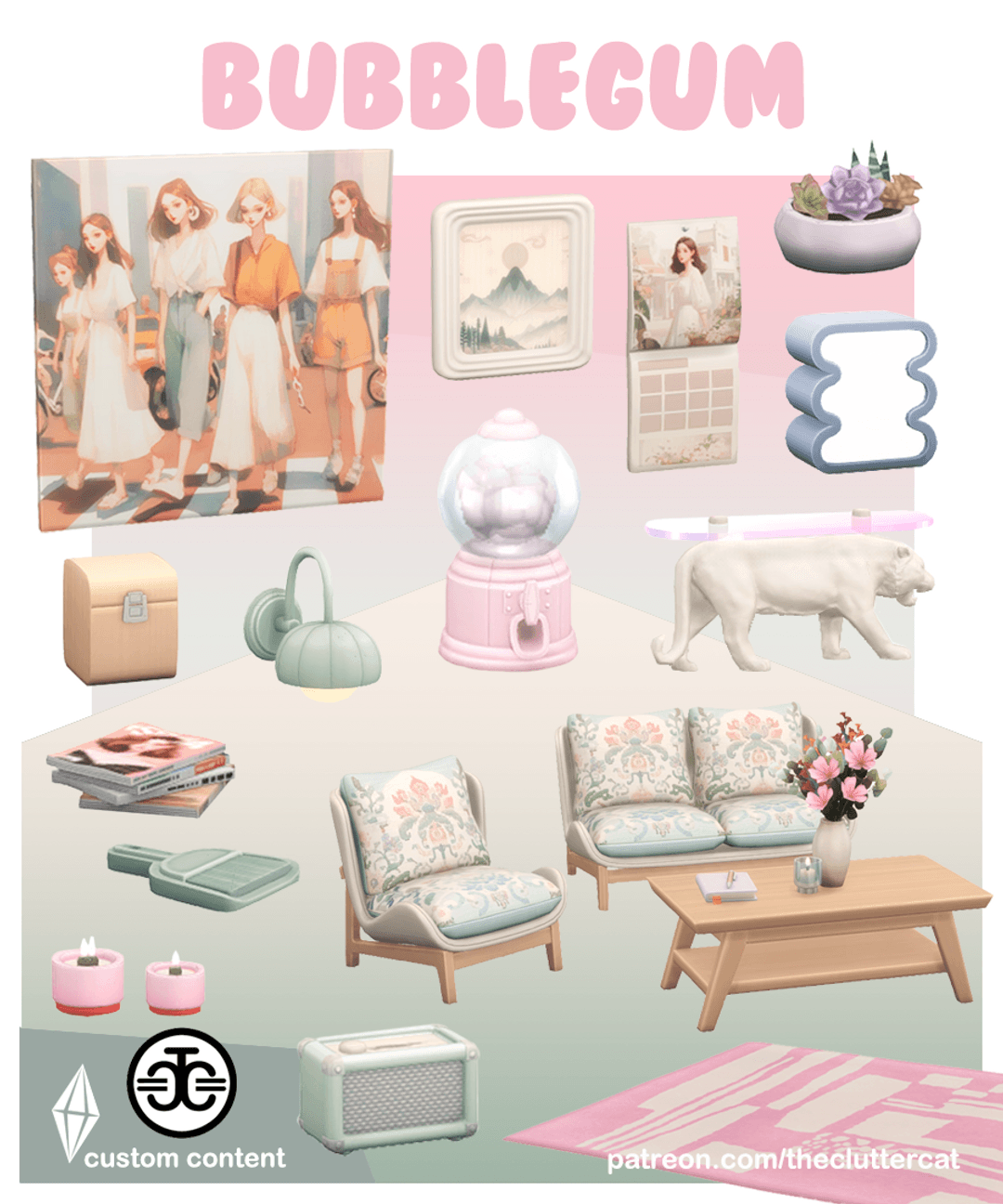 Сет для гостиной Bubblegum