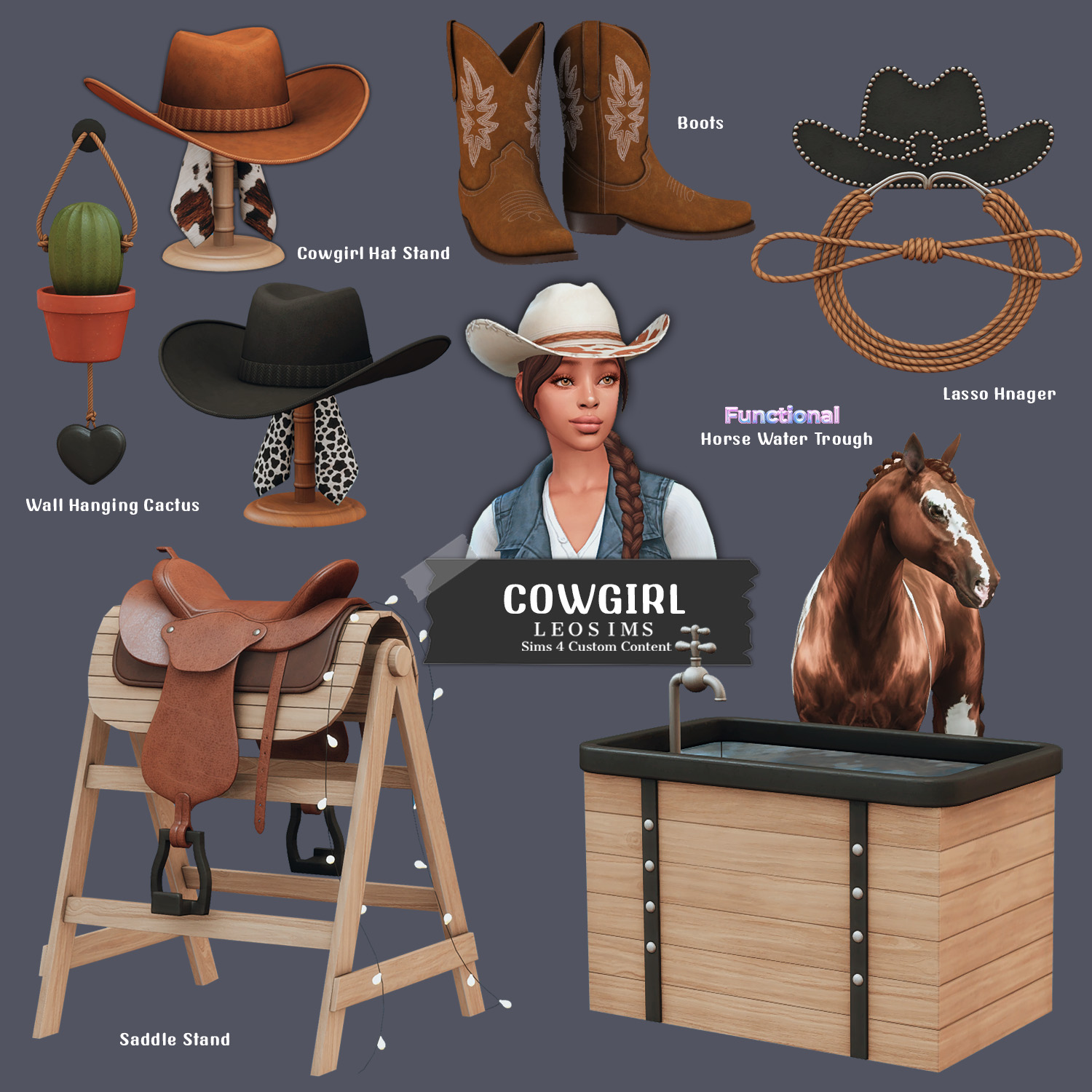 Галерея мода Ковбойский набор Cowgirl #1