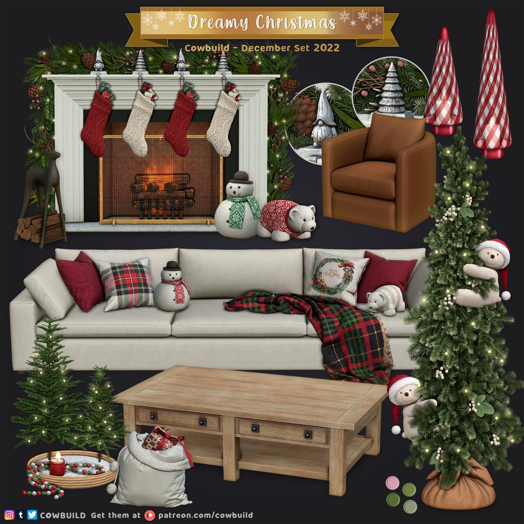 Набор для гостиной Dreamy Christmas №1