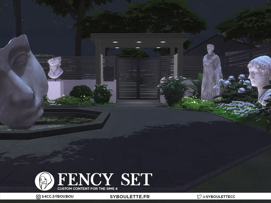 Сет предметов для оформления двора Fency Fence CC — кадр 2