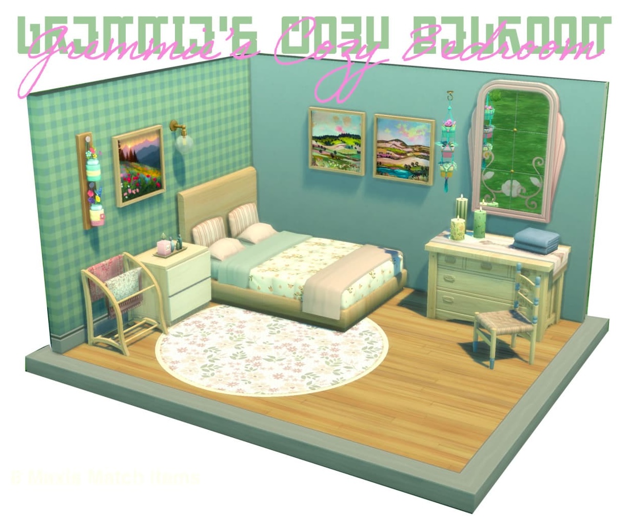 Набор для спальни Gremmie's Cozy Bedroom | Sims4Mods