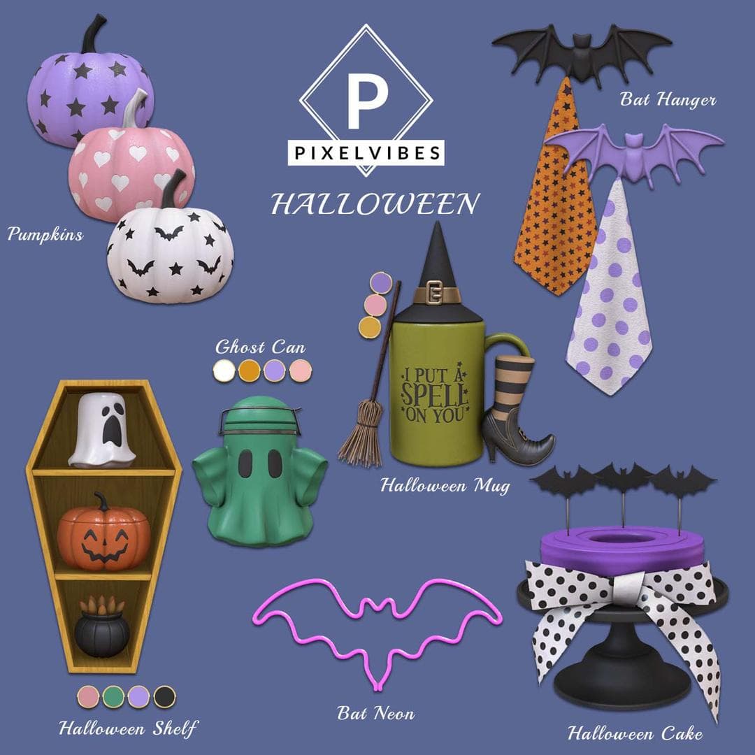 Скриншот мода Набор декора Halloween Decor