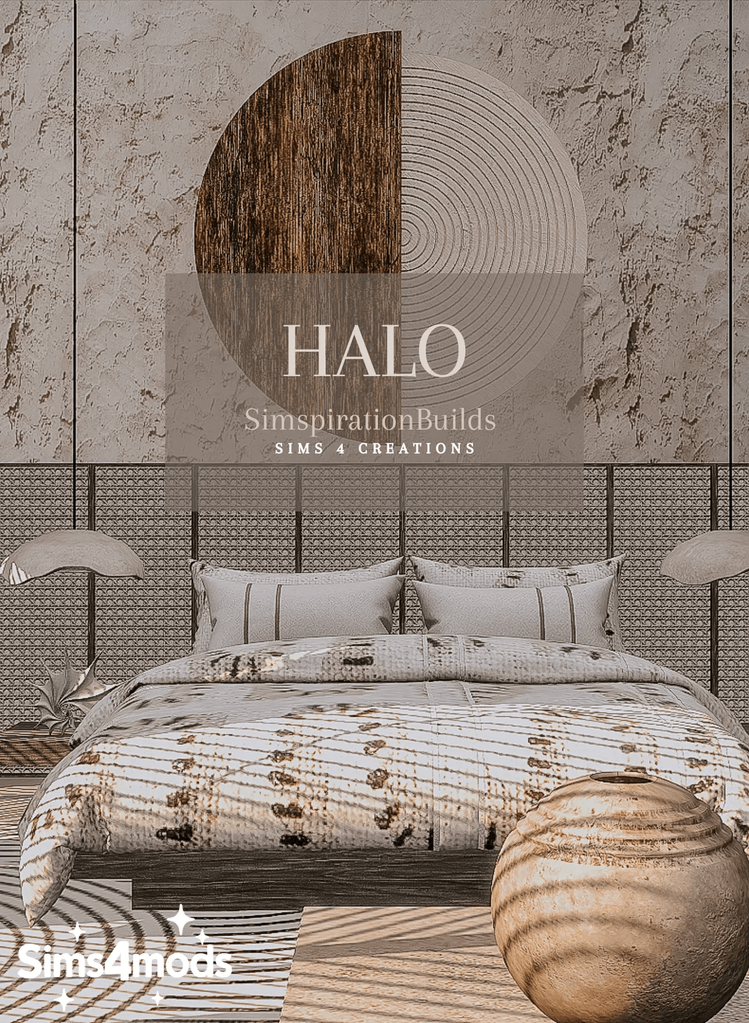 Спальня Halo Bedroom Set | Sims4Mods