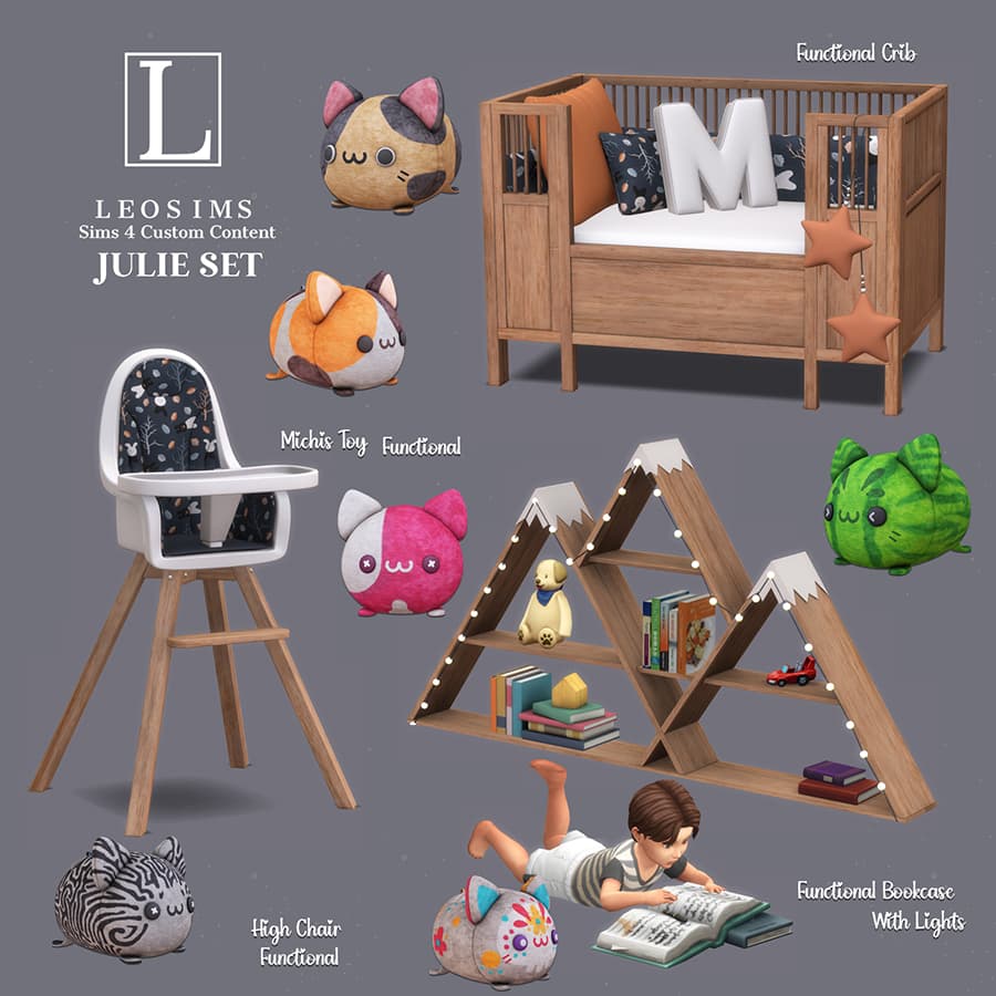 Скриншот мода Сет для детской Julie Set