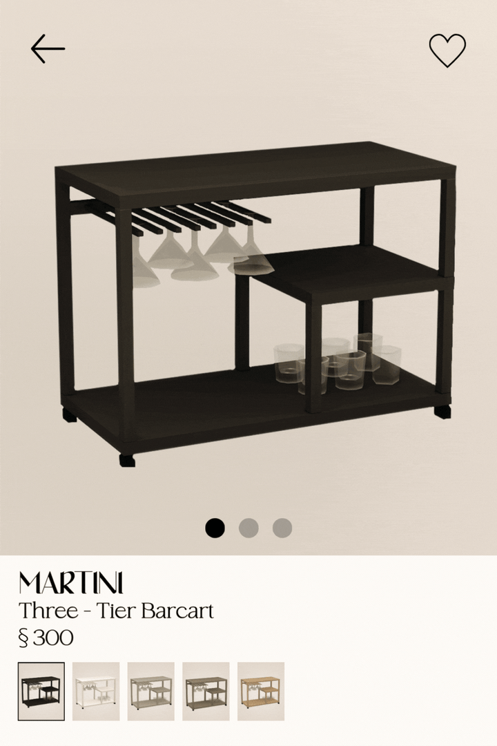 Сет для барной зоны Martini — кадр 3