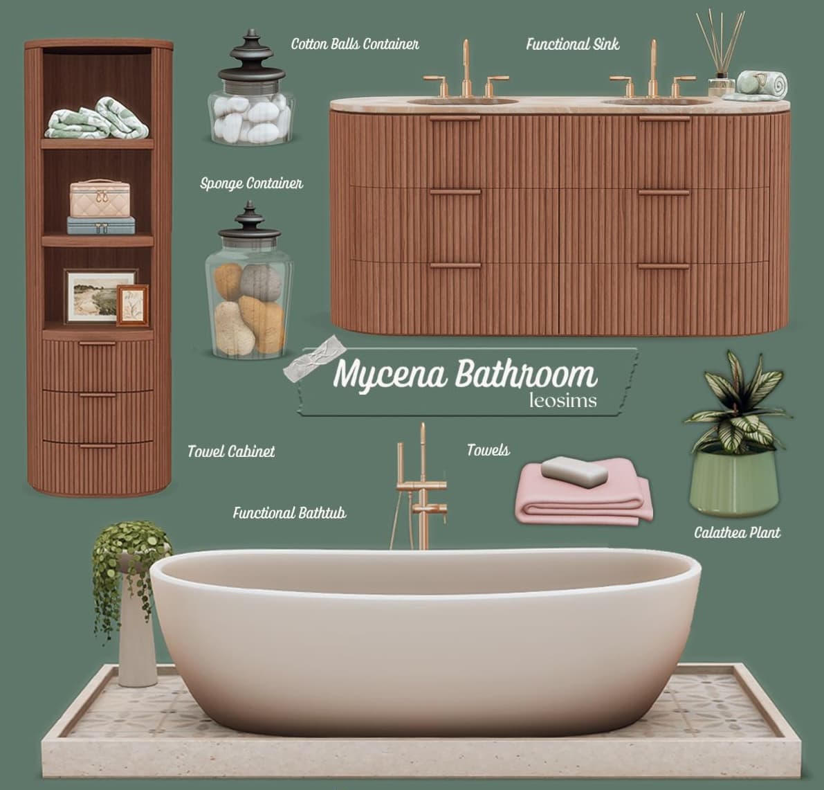 Набор для ванной Mycena Bathroom