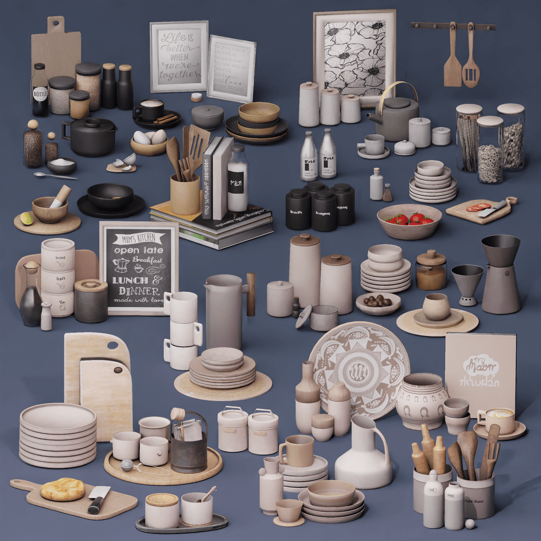 Большой набор декора Mega Kitchen Clutter Pack