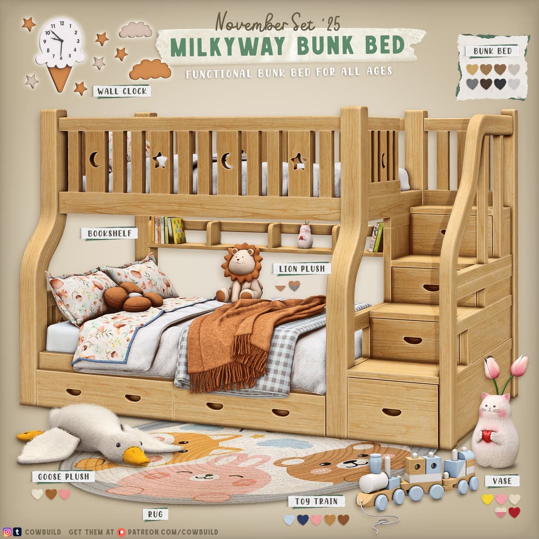 Двухуровневая кровать MilkyWay Bunk Bed