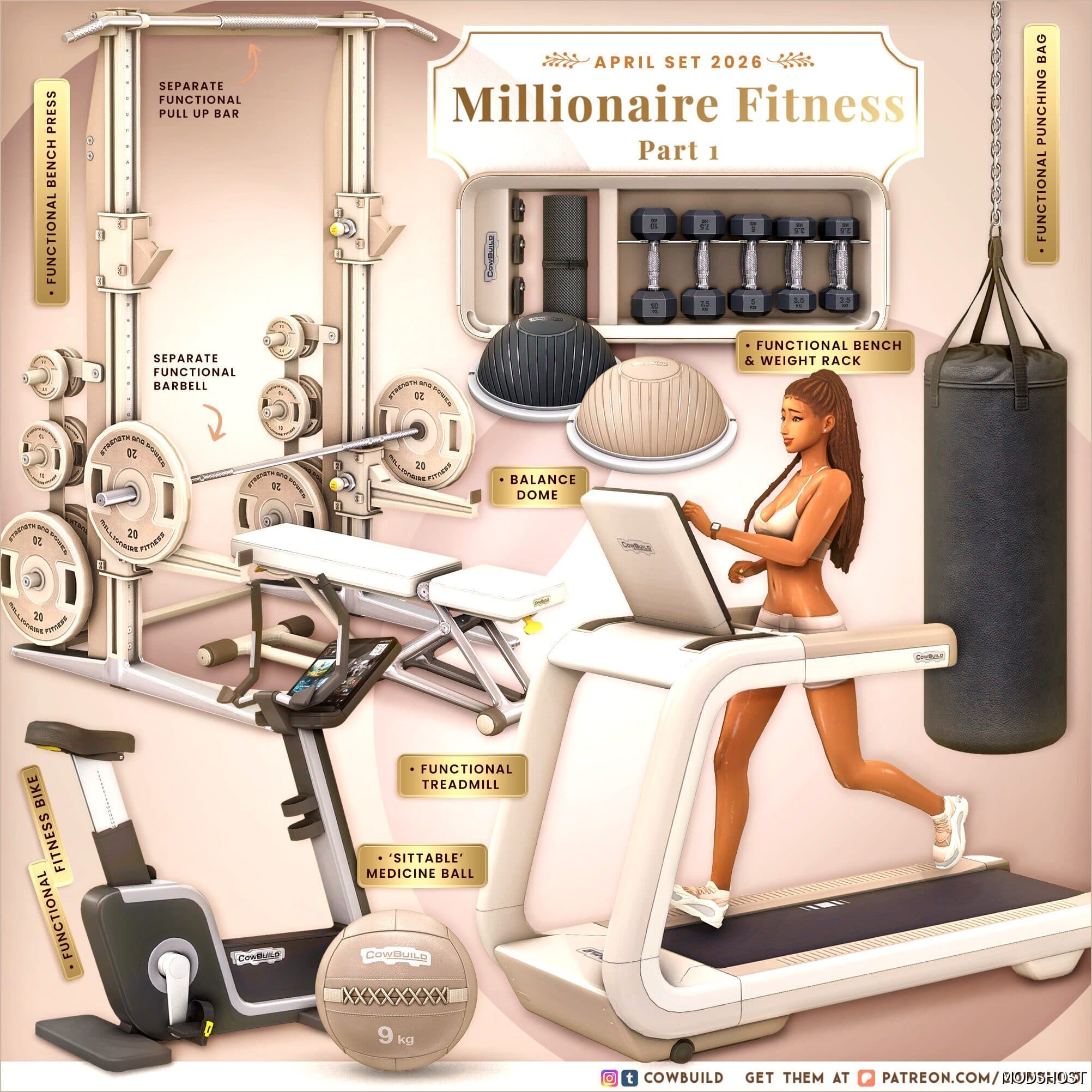 Набор для спорта Millionaire Fitness Part.1