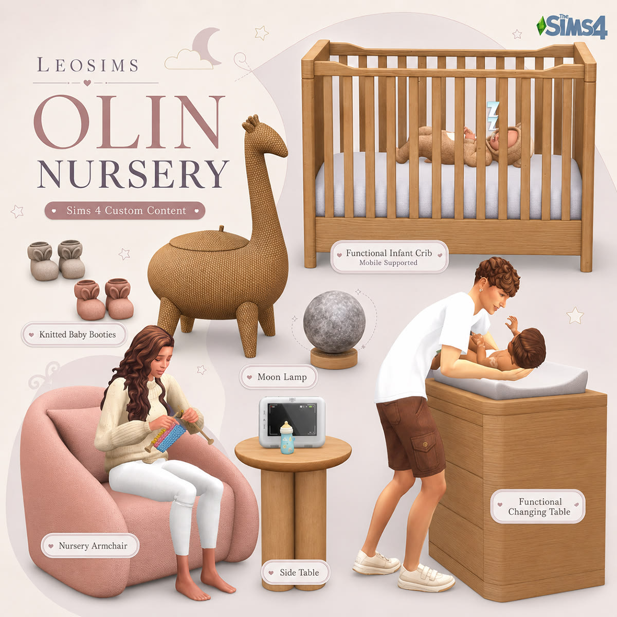 Сет мебели для детской Olin Nursery