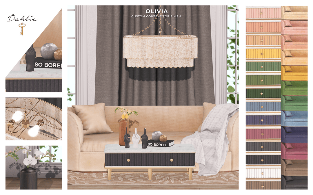 Скриншот мода Сет мебели Olivia