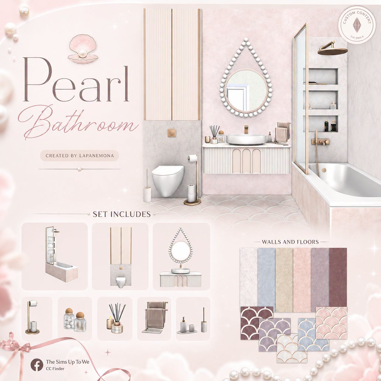 Набор для ванной Pearl Bathroom