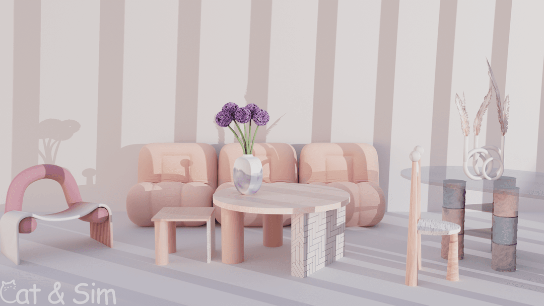 Набор для гостиной и столовой Pinkwave Set