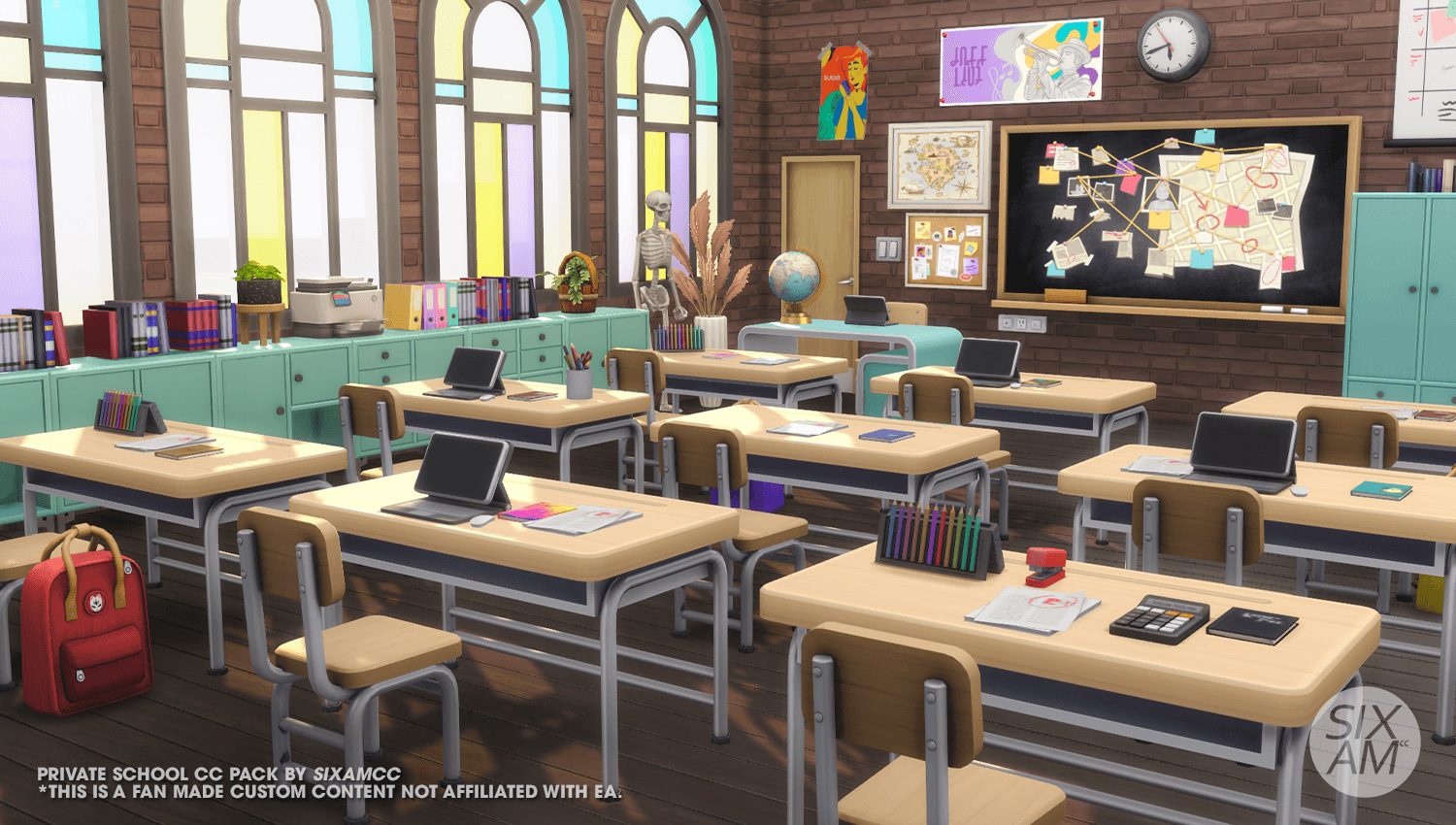 Набор для создания частной школы Private School CC Pack — кадр 3