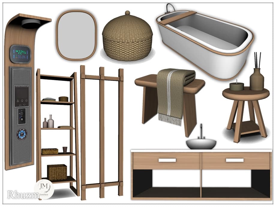 Набор для ванной Rhuzm bathroom set — кадр 2