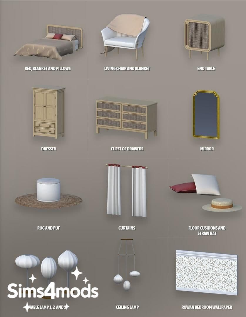 Набор мебели для спальни Rowan Bedroom — кадр 2