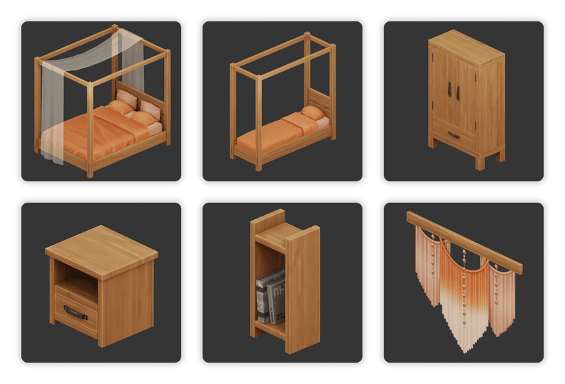 Мебель для спальни Rustica Bedroom Stuff — кадр 2