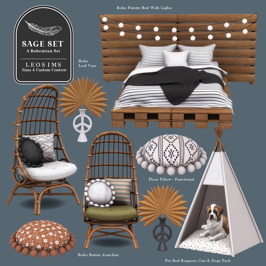 Набор предметов Sage Boho