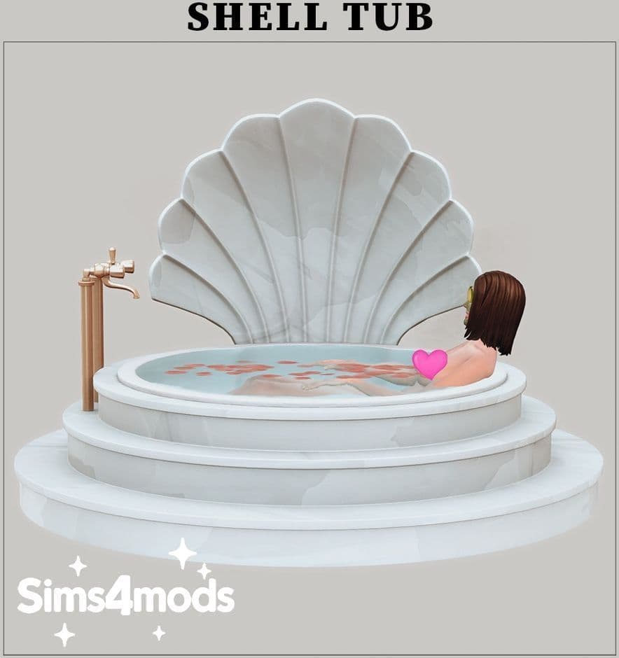 Ванна в форме раковины Shell Tub