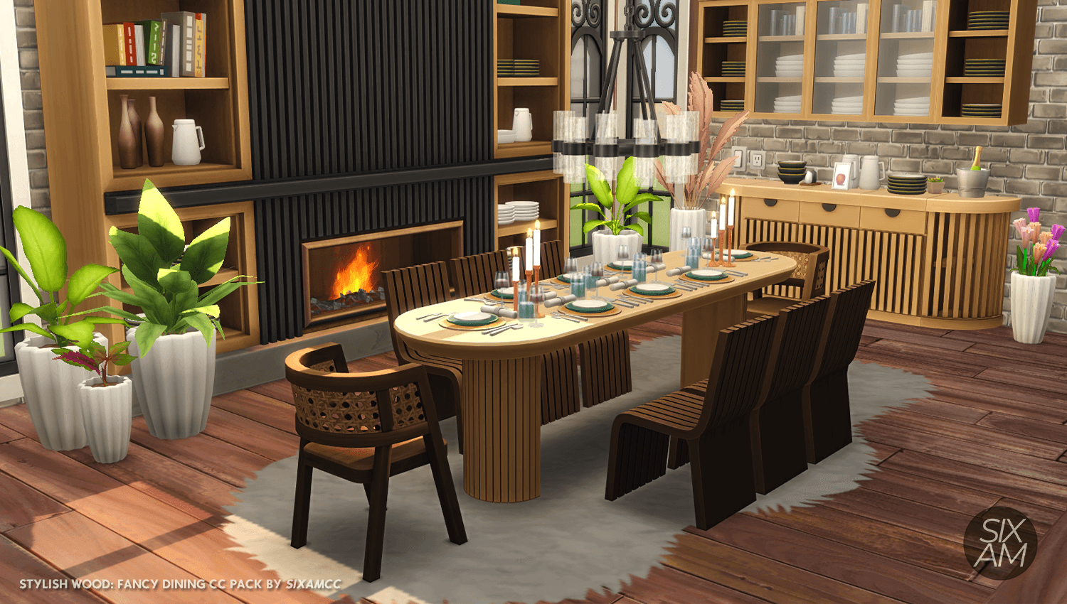 Набор мебели для столовой Stylish Wood Fancy Dining — кадр 3