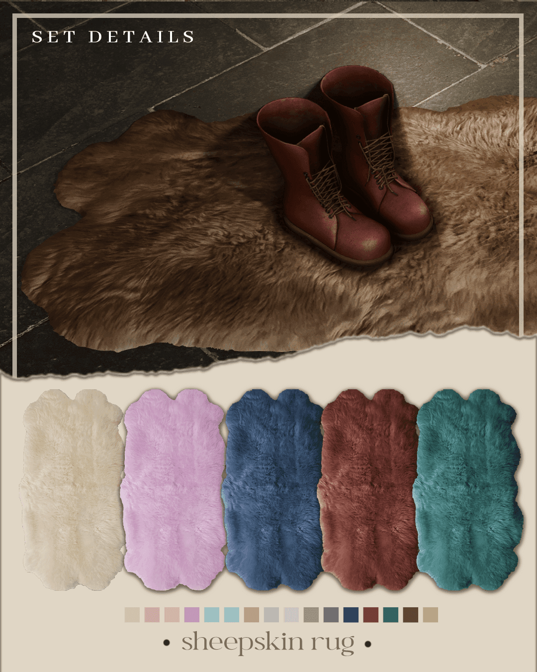 Галерея мода Сет ковров Charlotte #3