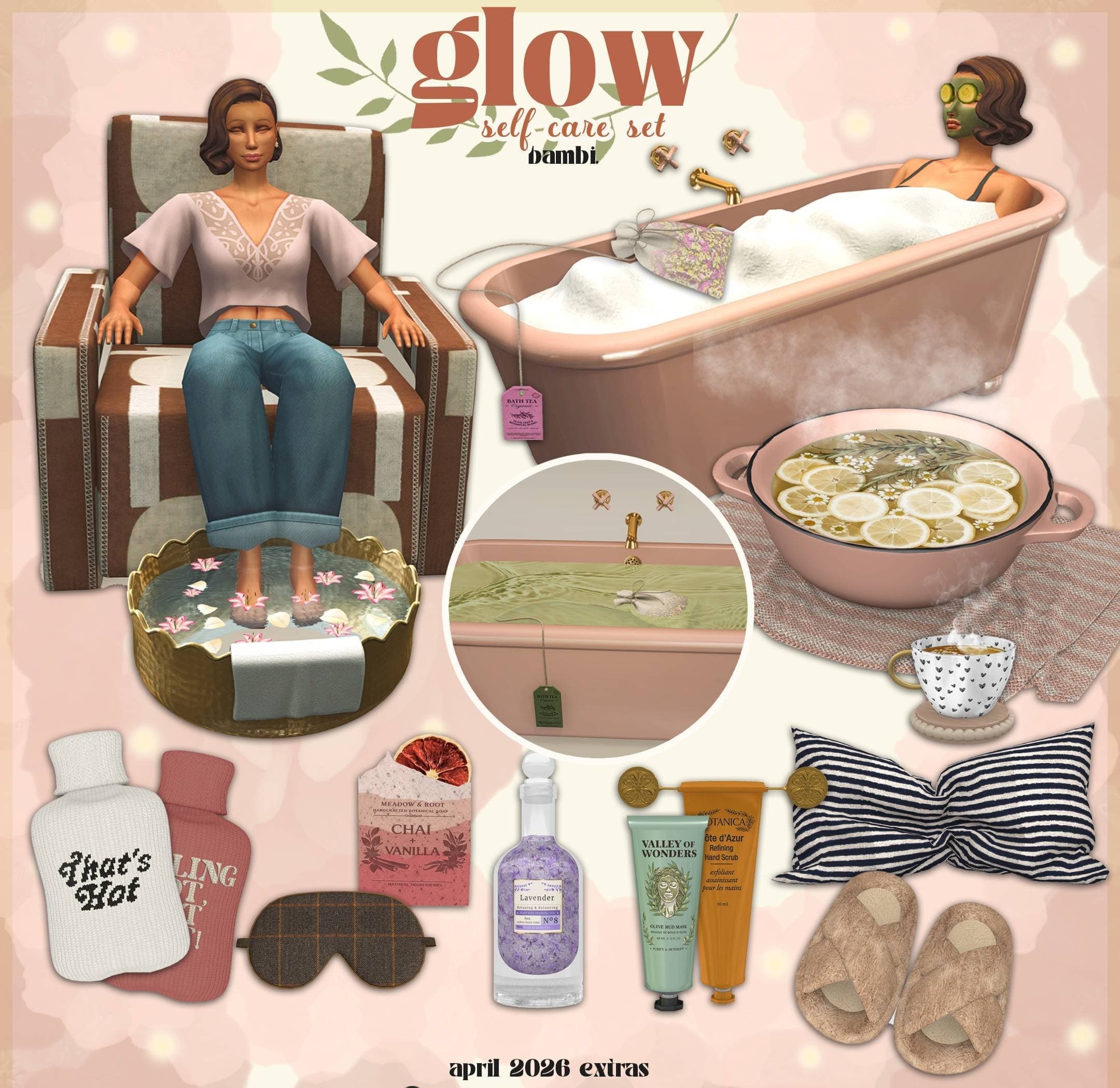 Набор для СПА и ухода за собой Glow self care set