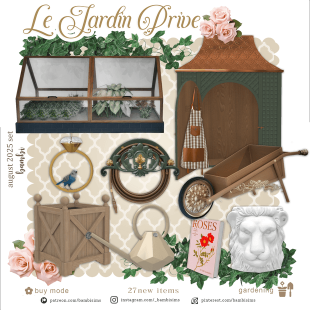 Набор предметов для сада Le jardin privé — кадр 2